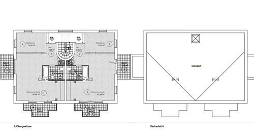 OBERGESCHOSS - DACHAUFSICHT - 