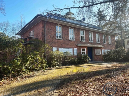 Außenansicht - Haus Auerbach in Berlin-Dahlem – denkmalgeschützte Villa von Bruno Paul im Rohbaustadium