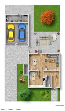 EG mit Garage - 
