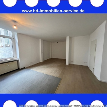 Blick Wohnzimmer - WE im Hinterhaus, nähe Bautzner Straße gesucht ?