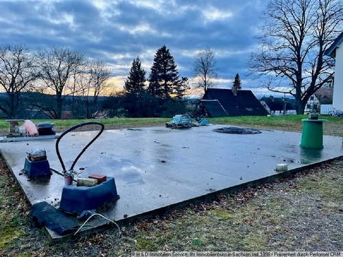 Blick Bauplatz - Grundstück in Glashütte zum Kaufen