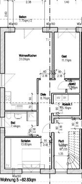 Foto - 3- Zimmerwohnung mit 82,83 m² in Flensburg zur Miete