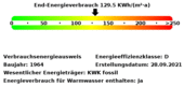 Energieverbrauchswerte - 