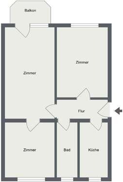 Foto - 3 Zimmer Erdgeschoßwohnung zur Miete in Schierke
