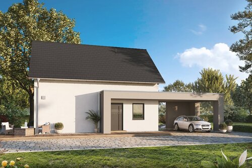 Hausansicht Garten - 4 Zimmer Einfamilienhaus zum Kaufen in Geisa