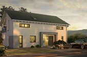 Eingangsbereich am Abend - 5 Zimmer Einfamilienhaus zum Kaufen in Oberschöna