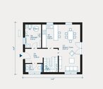 Grundriss EG - 3 Zimmer Einfamilienhaus in Schönborn Niederlausitz