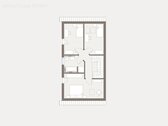 Grundriss OG - 3 Zimmer Doppelhaushälfte in Weimar