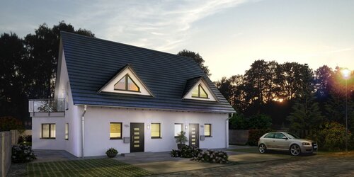 Haus mit Gauben - 