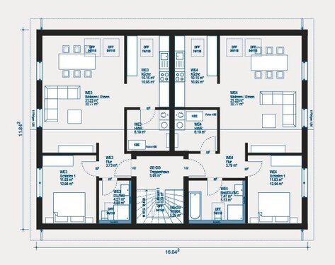 OG - Appartement mit 66,00 m² in Berlin Hoppegarten zum Kaufen