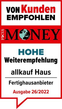 Siegel Hohe Weiterempfehlung 2022 allkauf Haus - 