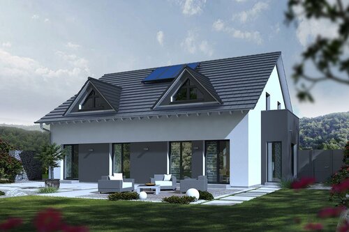 Gartenansicht - 171 m² Wohnraum + Einliegerwohnung, barrierefrei! - Smart & zukunftsorientiert