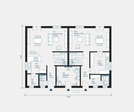EG - Doppelhaushälfte mit 131,00 m² in Petershagen bei Berlin zum Kaufen