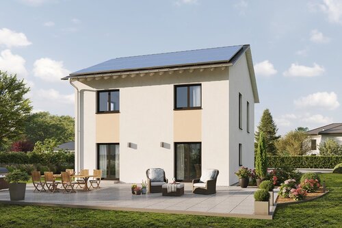 Variante mit Satteldach bei 2 Vollgeschossen - Fertighaus nach Maß - gestalten Sie Ihr Zuhause so einzigartig wie Sie selbst!