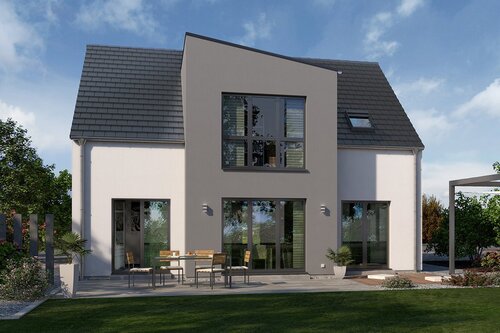 Gartenansicht Variante 3 - 5 Zimmer Einfamilienhaus in Panketal