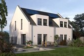Gartenansicht - Duo Deal Doppelhaus - Ihr Eigenheim zum Schnäppchenpreis - Neu, individuell und effizient!