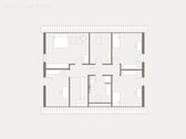 Grundriss Dachgeschoss ohne Mehrkosten änderbar. - Mehrfamilienhaus, Wohnhaus mit 237,19 m² in Lichtenau zum Kaufen