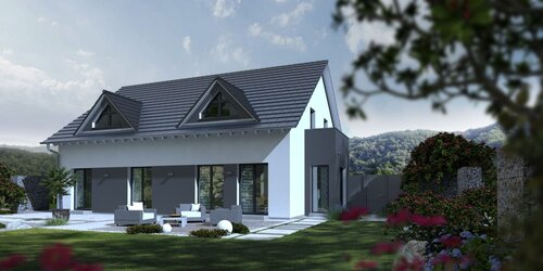 Aussicht in den Garten. - 7 Zimmer Mehrfamilienhaus, Wohnhaus zum Kaufen in Lichtenau