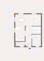 Grundriss - 3 Zimmer Doppelhaushälfte in Oranienburg / OT Friedrichsthal