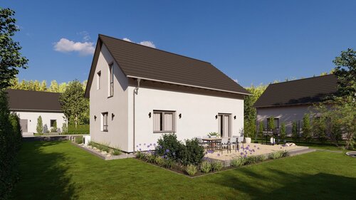 Gartenansicht - Verwirklichen Sie Ihren Haustraum - maßgeschneidert, effizient & jetzt zum Aktionspreis!