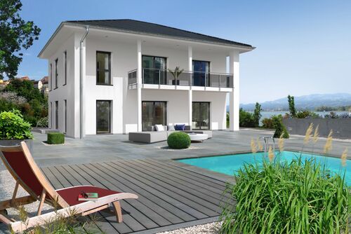 Ansicht in den Garten - 6 Zimmer Villa zum Kaufen in Hohenstein-Ernstthal