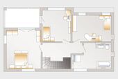 Grundriss Dachgeschoss ohne Mehrkosten frei änderbar - Villa mit 249,50 m² in Hohenstein-Ernstthal zum Kaufen