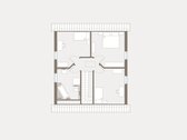 Grundriß Obergeschoß - Einfamilienhaus mit 133,70 m² in Schulzendorf zum Kaufen