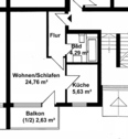 Wohnungsgrundriss WE12 Hutberg - 
