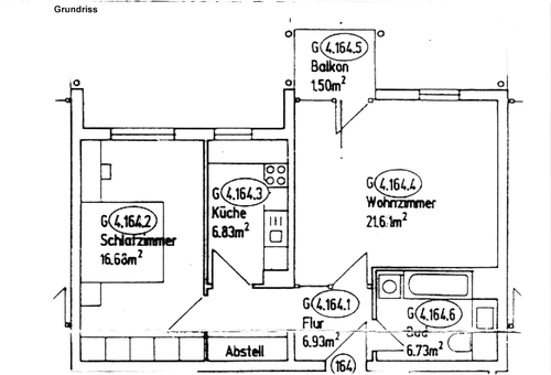 Behringstraße 32a, WE 155 - Balkonwohnung mit Laminatboden und separater Küche ab 01.06. frei