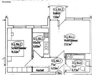 Balkonwohnung mit Laminatboden und separater Küche ab 01.06. frei - Dresden Friedrichstadt