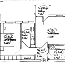 Balkonwohnung mit Laminatboden und separater Küche ab 01.06. frei - Dresden Friedrichstadt