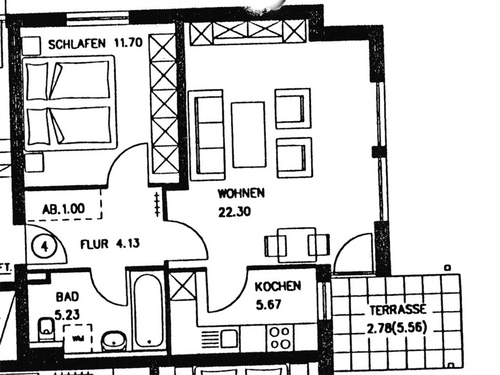 Friedewalder 2, EG - 2 Zimmer Etagenwohnung zur Miete in Dresden