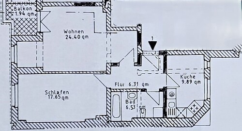1. OG_VH (002) - 2-Zimmer-Wohnung auf dem Weißen Hirsch