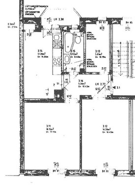 Grundriß 2. OG - 2.5 Zimmer Etagenwohnung in Dresden