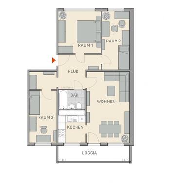 Ba37e24d3da71bd31fda472cbed427 - 3 Zimmer Etagenwohnung zur Miete in Dresden