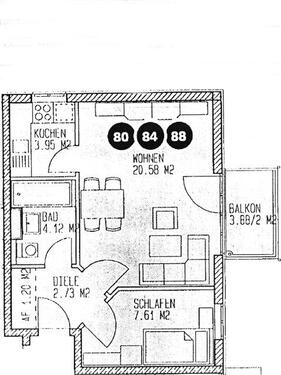 Traubel 7a - 2 Zimmer Etagenwohnung zur Miete in Dresden