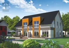 DAN-WOOD Doppelhaus – Fertighaus als Doppelhaus in Holzständerbauweise